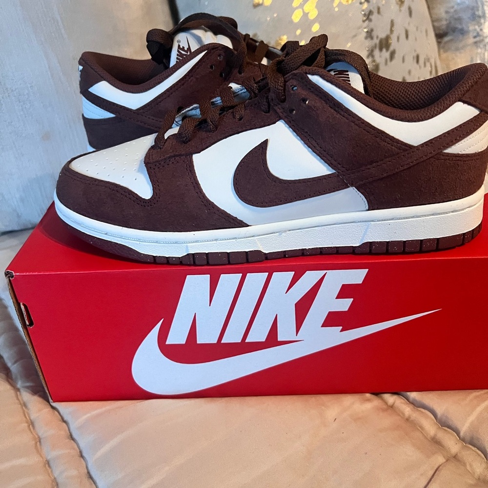 Nike Women’s Brown and White Sneakers